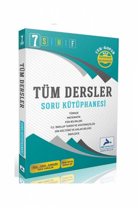 Paraf 7. Sınıf Tüm Dersler Soru Kütüphanesi Paraf Yayınları