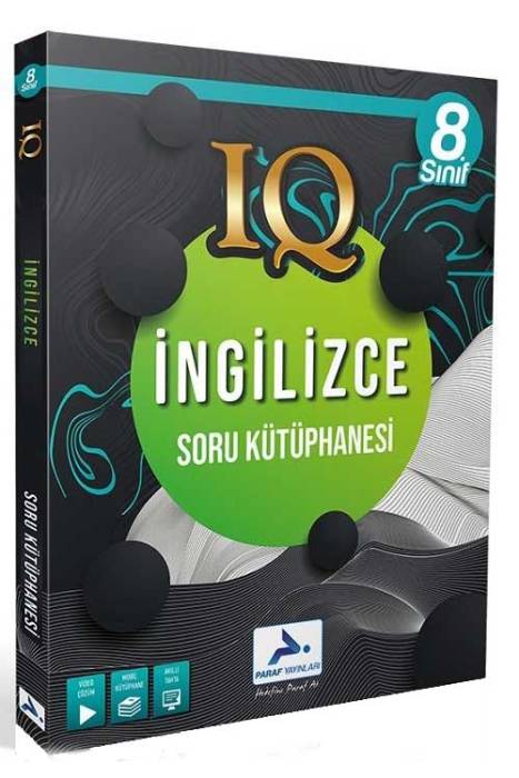 Paraf 8. Sınıf İngilizce IQ Soru Kütüphanesi Paraf Yayınları