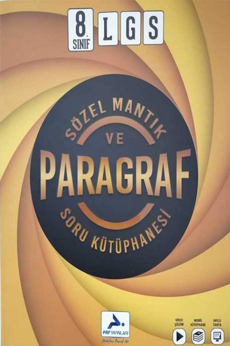 Paraf 8. Sınıf LGS Sözel Mantık ve Paragraf Soru Kütüphanesi Paraf Yayınları