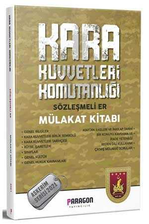 Paragon 2021 Kara Kuvvetleri Komutanlığı Sözleşmeli Er Çıkmış Sorularla Mülakat Kitabı Askerim Serisi Paragon Yayıncılık