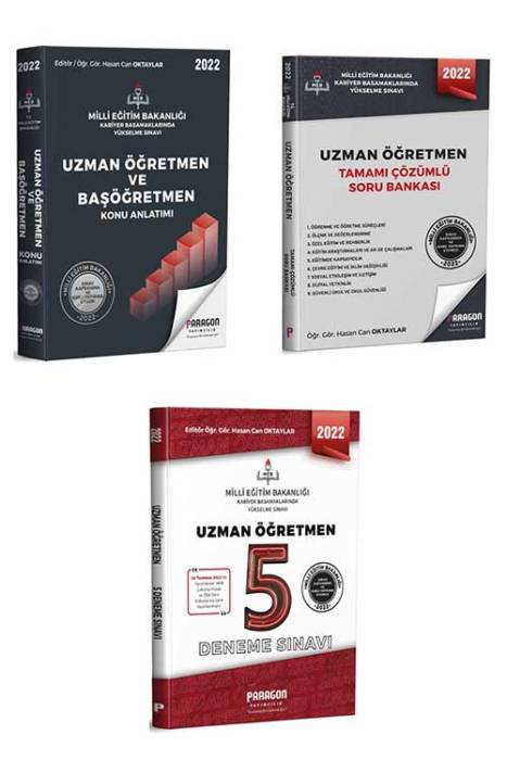 Paragon 2022 Uzman Öğretmenlik Konu Anlatımı, Soru Bankası ve Deneme Seti