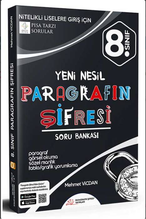 Paragrafın Şifresi 8 Sınıf Yeni Nesil Paragrafın Şifresi Sözel Mantık Muhakeme Paragrafın Şifresi Yayınları