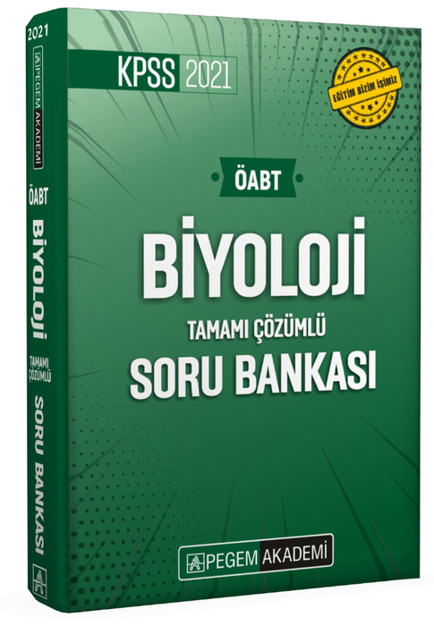 Pegem 2021 ÖABT Biyoloji Soru Bankası Çözümlü Pegem Akademi Yayınları