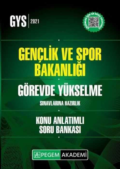 Pegem 2021 GYS Gençlik ve Spor Bakanlığı Konu Anlatımlı Soru Bankası Pegem Akademi Yayınları