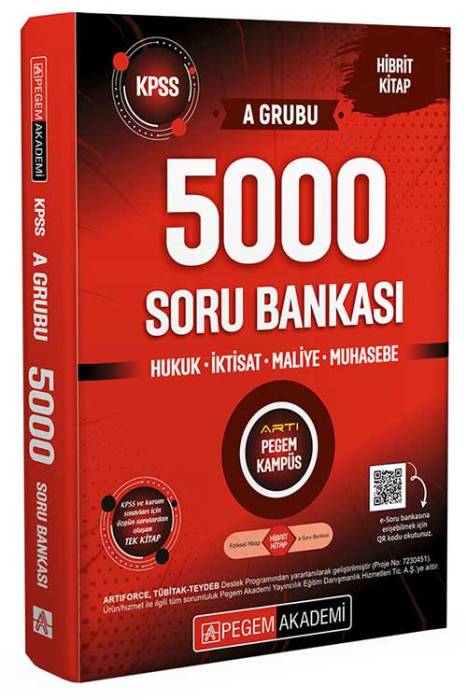 2025 KPSS A Grubu 5000 Soru Bankası Pegem Akademi Yayınları