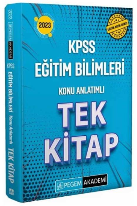 Pegem 2023 KPSS Eğitim Bilimleri Konu Anlatımlı Tek Kitap Pegem Akademi Yayınları