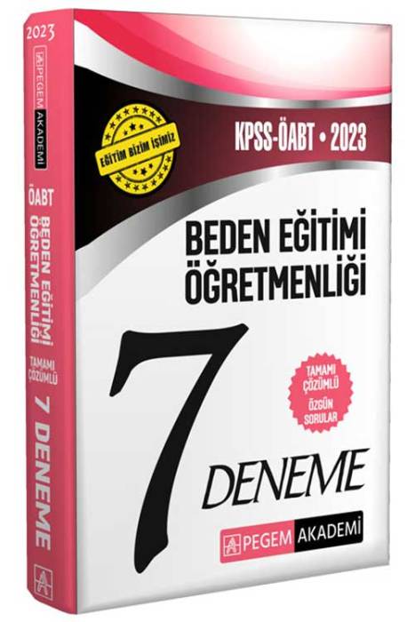 2023 KPSS ÖABT Beden Eğitimi Öğretmenliği 7 Deneme Pegem Akademi Yayınları