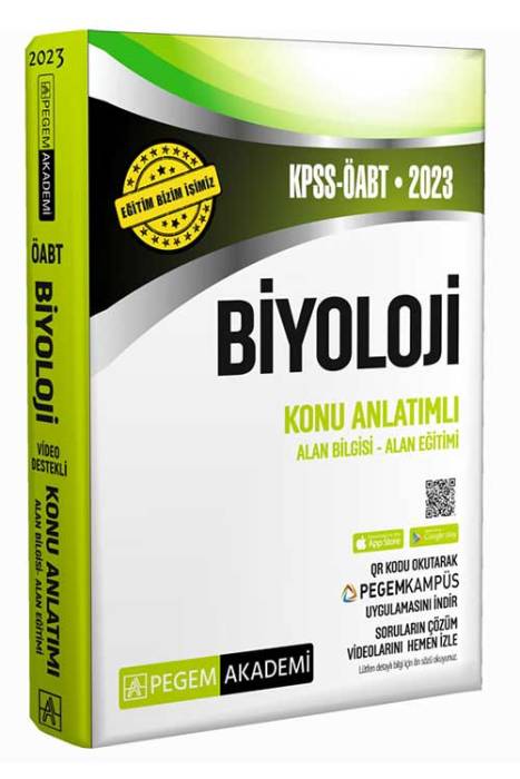 2023 KPSS ÖABT Biyoloji Konu Anlatımlı Pegem Akademi Yayınları