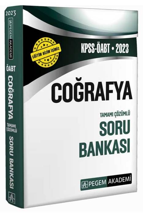 2023 KPSS ÖABT Coğrafya Soru Bankası Pegem Akademi Yayınları