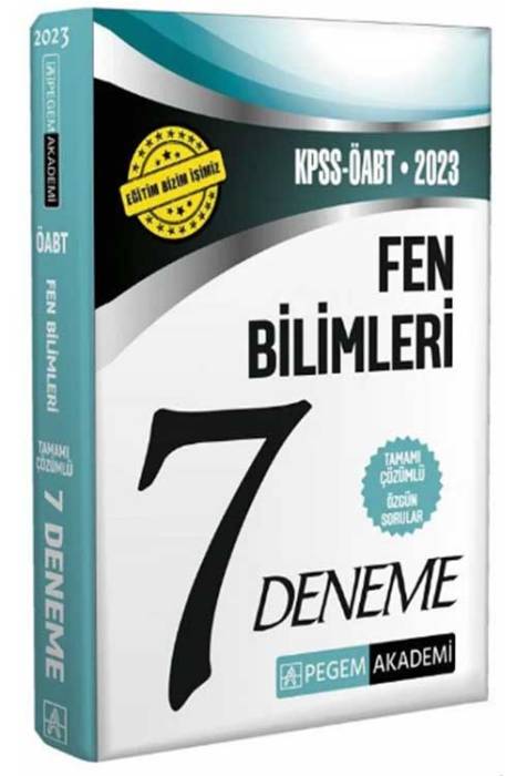 2023 ÖABT Fen Bilimleri 7 Deneme Çözümlü Pegem Akademi Yayınları