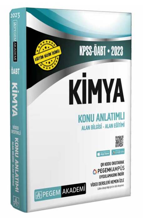 2023 KPSS ÖABT Kimya Konu Anlatımlı Pegem Akademi Yayınları