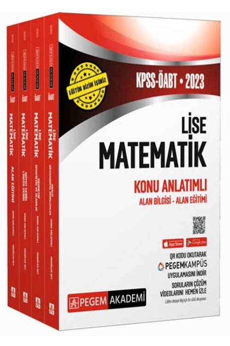 2023 ÖABT Lise Matematik Konu Anlatımlı Pegem Akademi Yayınları