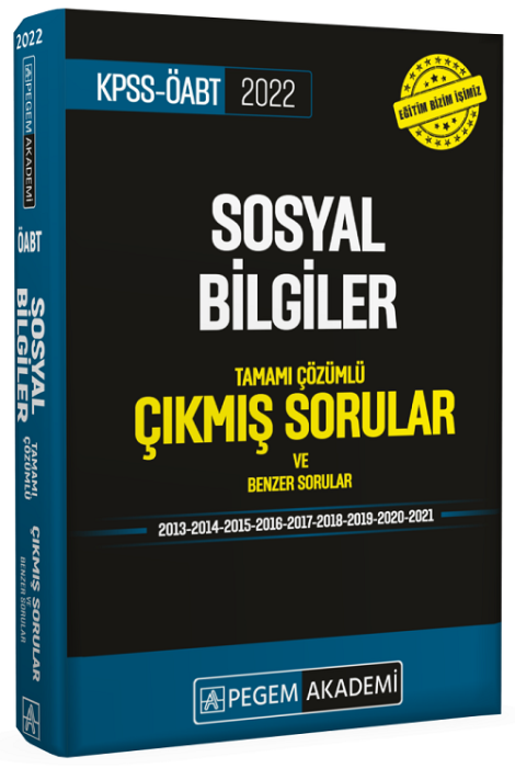 Pegem 2022 ÖABT Sosyal Bilgiler Çıkmış Sorular Çözümlü Pegem Akademi Yayınları