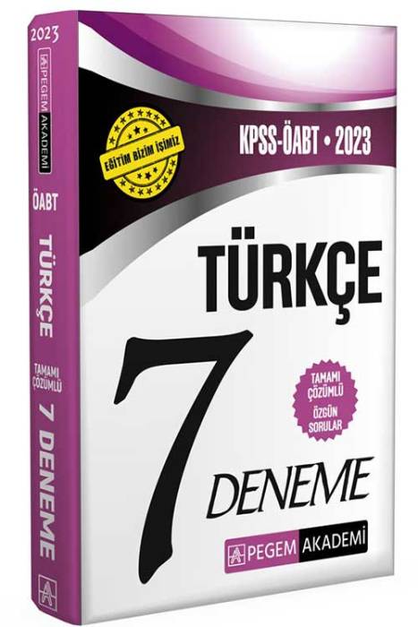 2023 KPSS ÖABT Türkçe Öğretmenliği 7 Deneme Pegem Akademi Yayınları