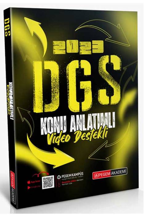 Pegem 2023 DGS Konu Anlatımlı Video Destekli Pegem Yayınları