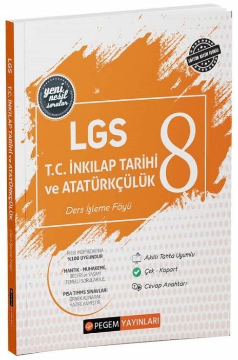 Pegem 8. Sınıf LGS TC İnkılap Tarihi ve Atatürkçülük Ders İşleme Föyü Pegem Akademi Yayınları