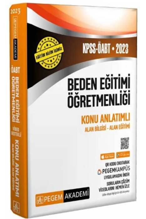 2023 ÖABT Beden Eğitimi Öğretmenliği Konu Anlatımlı Pegem Akademi Yayınları