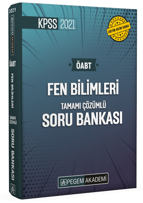 Pegem Akademi 2021 KPSS ÖABT Fen Bilimleri Fen ve Teknoloji Tamamı Çözümlü Soru Bankası Seti