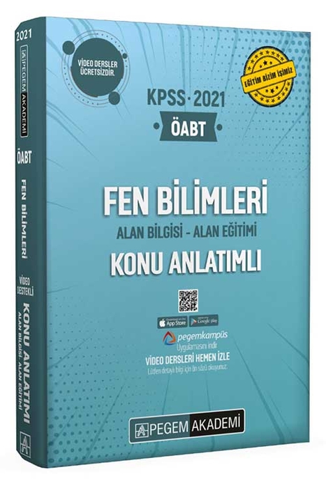 Pegem Akademi 2021 ÖABT Fen Bilgisi Fen ve Teknoloji Konu Anlatımı Modüler Set Pegem Akademi Yayınları