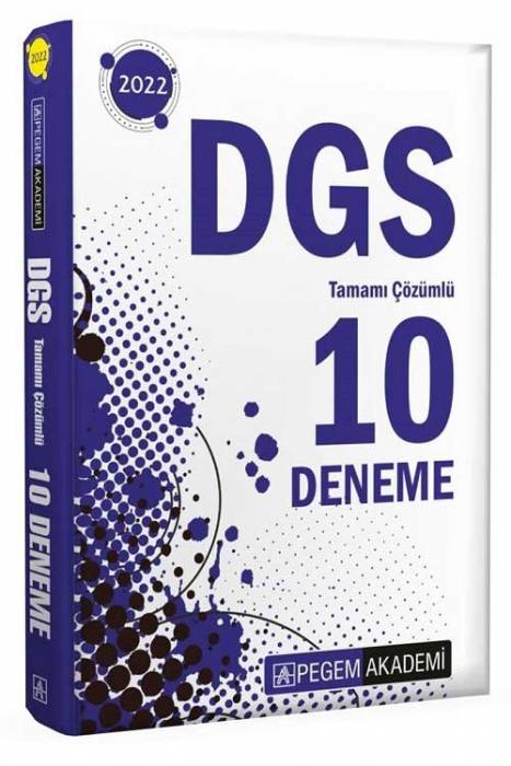 Pegem Akademi 2022 DGS 10 Deneme Çözümlü Pegem Akademi Yayınları