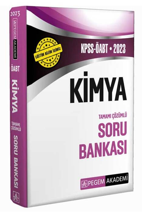 2023 KPSS ÖABT Kimya Soru Bankası Pegem Akademi Yayınları