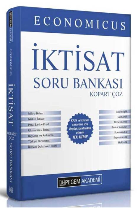 2024 KPSS A Economicus İktisat Kopart Çöz Soru Bankası Pegem Akademi Yayınları