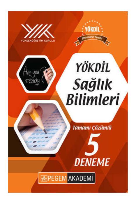 Pegem YÖKDİL Sağlık Bilimleri Tamamı Çözümlü 5 Deneme Pegem Akademi Yayınları