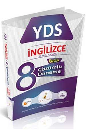 Pelikan Yayınları YDS Özgün Çözümlü 8 Deneme