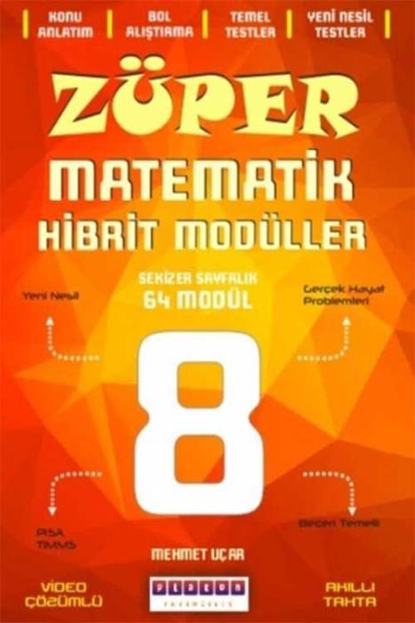 Platon 8. Sınıf Matematik Züper Hibrit Modüller Platon Yayınları