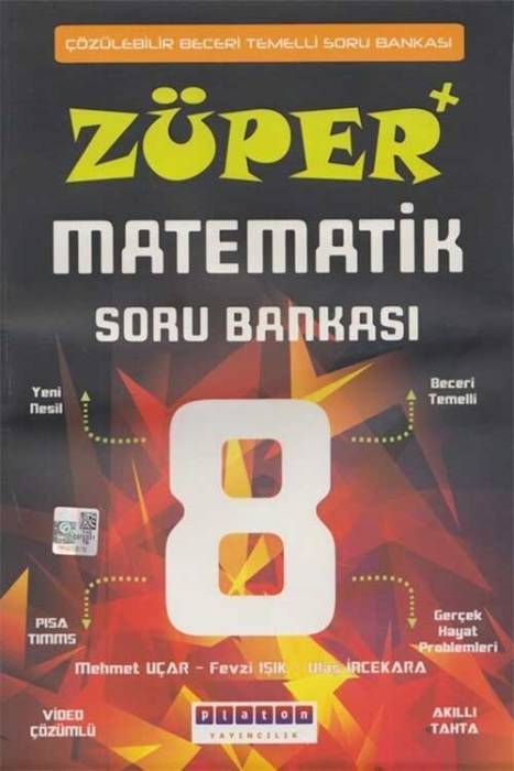 Platon 8. Sınıf LGS Matematik Züper Soru Bankası Platon Yayınları