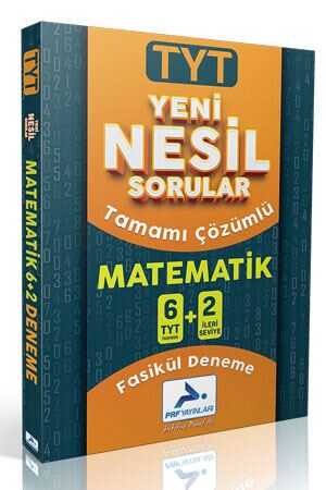 Paraf TYT Matematik Yeni Nesil 6+2 Denemesi Paraf Paraf Yayınları