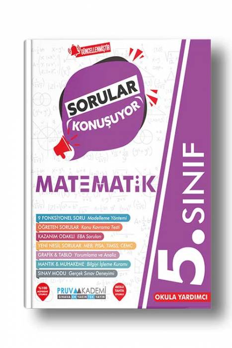 Pruva 5. Sınıf Sorular Konuşuyor Matematik Soru Bankası Pruva Akademi Yayınları