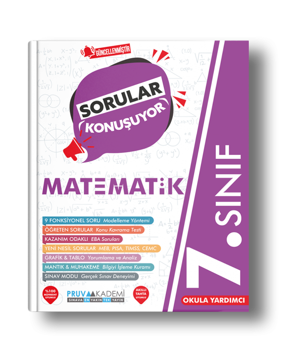 Pruva 7. Sınıf Sorular Konuşuyor Matematik Soru Bankası Pruva Akademi Yayınları