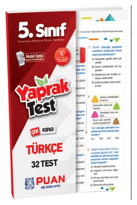 Puan 5. Sınıf Türkçe 32 Çek Kopar Yaprak Test Puan Yayınları