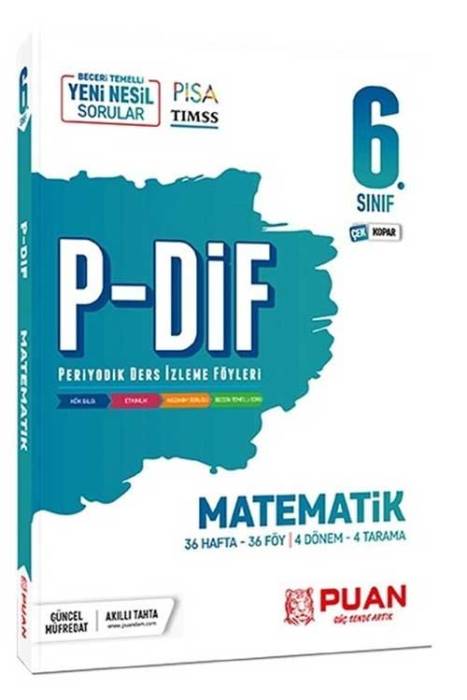 Puan 6. Sınıf Matematik PDİF Konu Anlatım Föyleri Puan Yayınları