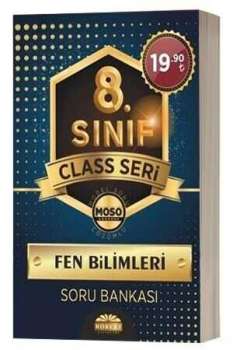 Robert 8. Sınıf Class Seri Model Soru Çözümlü Fen Bilimleri Soru Bankası Robert Yayınları FIRSAT ÜRÜNLERİ - Thumbnail