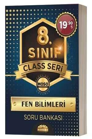 Robert 8. Sınıf Class Seri Model Soru Çözümlü Fen Bilimleri Soru Bankası Robert Yayınları FIRSAT ÜRÜNLERİ