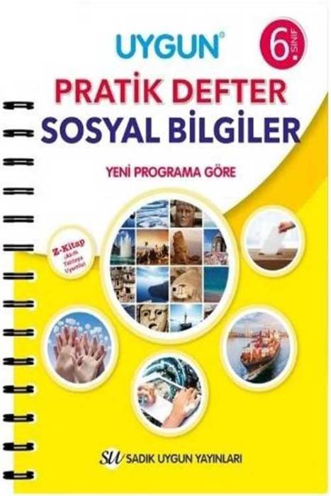 Sadık Uygun 6. Sınıf Sosyal Bilgiler Pratik Defter Sadık Uygun Yayınları