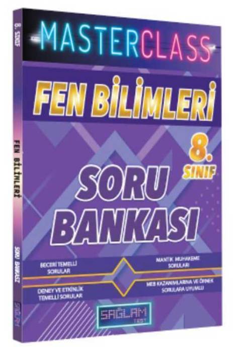 Sağlam Test 8. Sınıf Fen Bilimleri Masterclass Soru Bankası Molekül Yayınları