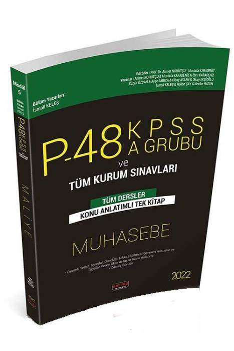 Savaş 2022 KPSS P48 A Grubu ve Tüm Kurum Sınavları Muhasebe Konu Anlatımlı Savaş Yayınevi