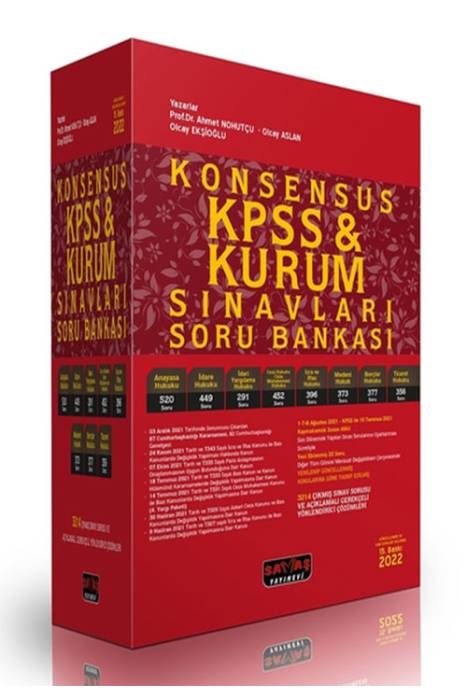 Savaş 2022 KONSENSUS KPSS A Grubu Hukuk Soru Bankası Savaş Yayınları