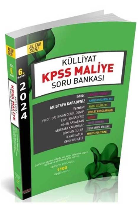 2024 KPSS A Grubu Külliyat Maliye Soru Bankası 6. Baskı Savaş Yayınları