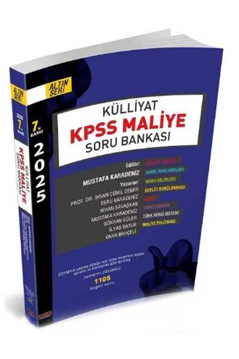 2025 KPSS A Grubu Külliyat Maliye Soru Bankası 7. Baskı Savaş Yayınları