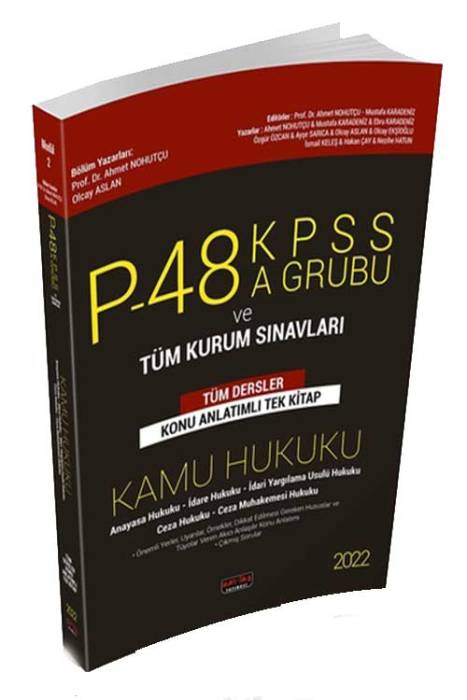 Savaş 2022 P48 KPSS A Grubu Kamu Hukuku Konu Anlatımlı Savaş Yayınevi