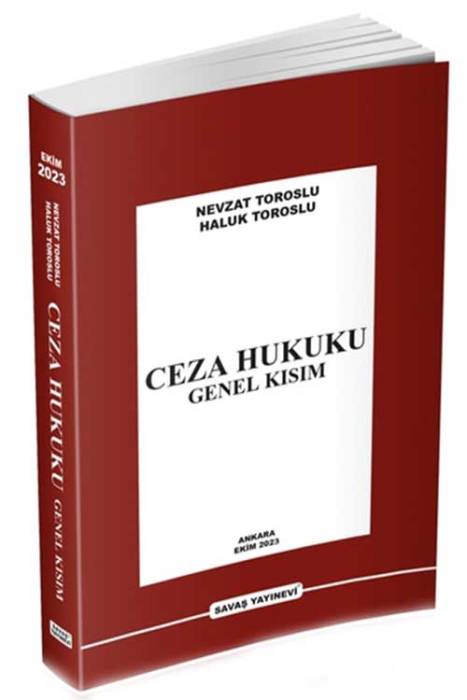 Ceza Hukuku Genel Kısım 27. Baskı Savaş Yayınevi