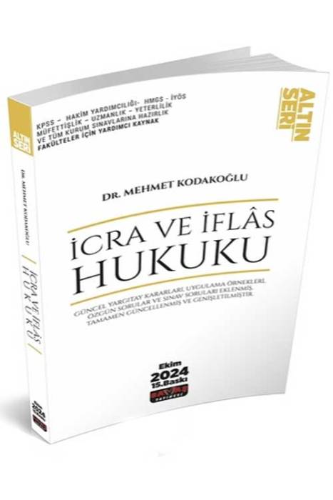 İcra ve İflas Hukuku Konu Anlatımı 15. Baskı Savaş Yayınları