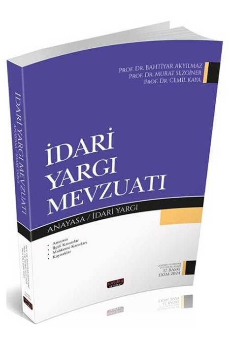 İdari Yargı Mevzuatı 17. Baskı Savaş Yayınları