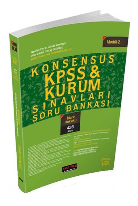 Savaş KONSENSUS KPSS Modül 2 İdare Hukuku Soru BankasI Savaş Yayınevi