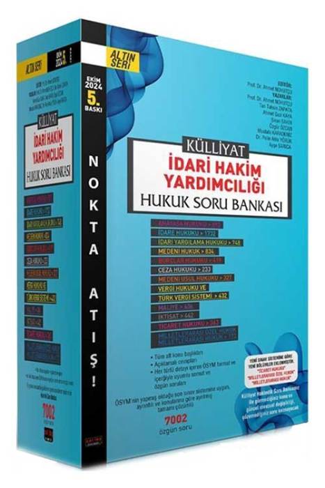 Külliyat İdari Hakim Yardımcılığı Hukuk Soru Bankası Savaş Yayınevi