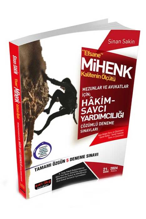 Efsane MİHENK Hakim Savcı Yardımcılığı 5 Deneme 21. Baskı Savaş Yayınları Kasım